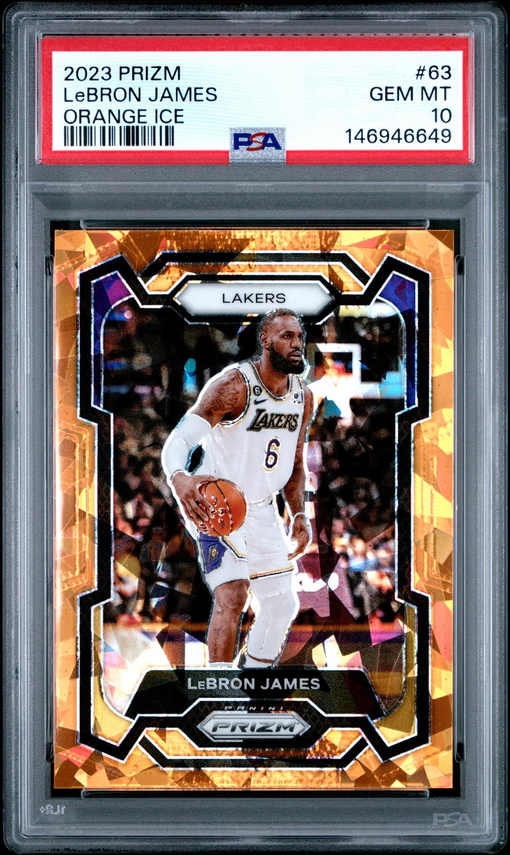 レブロン プリズム シルバー PSA 10 2023 LeBron James - Basketball Panini Prizm PSA 10 GEM MINT